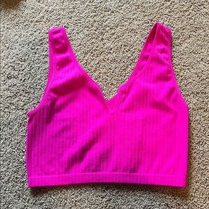 Zenana Outfitters Pink Crop Top